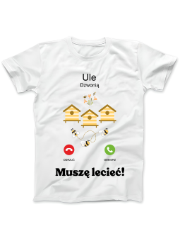 Koszulka Koszulka Damska Ule Dzwonią Biała - Śmieszne T-Shirty z Nadrukami ?