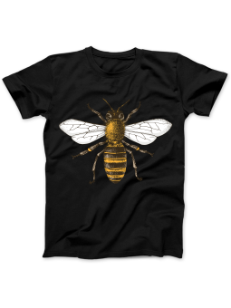 Koszulka Koszulka Damska Rysunek Pszczoła Czarna - Śmieszne T-Shirty z Nadrukami ?