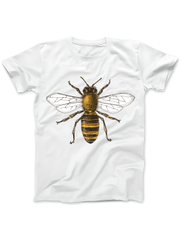 Koszulka Koszulka Damska Rysunek Pszczoła Biała - Śmieszne T-Shirty z Nadrukami ?