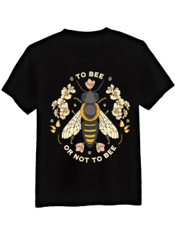 Koszulka Koszulka Męska To Bee Or Not To Bee Czarna - Mustang Motoryzacja