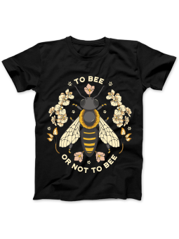 Koszulka Koszulka Damska To Bee Or Not To Bee Czarna - Śmieszne T-Shirty z Nadrukami ?