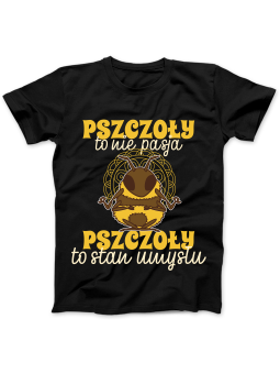 Koszulka Koszulka Damska Pszczoły To Nie Pasja Czarna - Śmieszne T-Shirty z Nadrukami ?