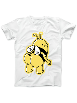 Koszulka Koszulka Damska Śmieszna Pszczółka Biała - Śmieszne T-Shirty z Nadrukami ?