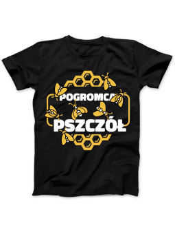 Koszulka Koszulka Damska Pogromca Pszczół Czarna - Śmieszne T-Shirty z Nadrukami ?