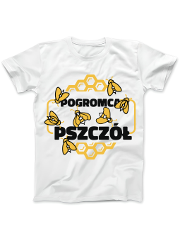 Koszulka Koszulka Damska Pogromca Pszczół Biała - Śmieszne T-Shirty z Nadrukami ?