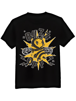 Koszulka Koszulka Męska Buzz Off Czarna - Mustang Motoryzacja