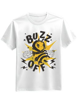 Koszulka Koszulka Męska Buzz Off Biała - Mustang Motoryzacja