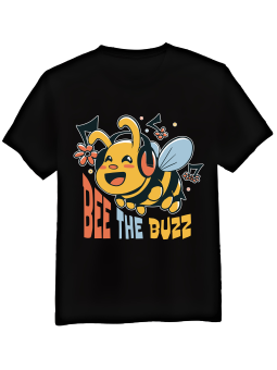 Koszulka Koszulka Męska Bee The Buzz Czarna - Mustang Motoryzacja