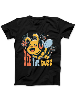 Koszulka Koszulka Damska Bee The Buzz Czarna - Śmieszne T-Shirty z Nadrukami ?