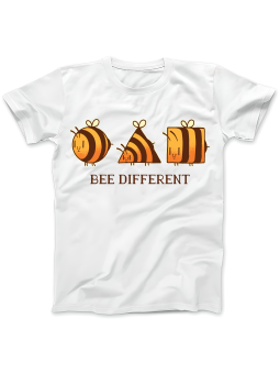 Koszulka Koszulka Damska Bee Different Biała - Śmieszne T-Shirty z Nadrukami ?
