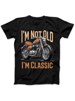 Koszulka Koszulka Damska Motocykl I'm Not Old Czarna - Śmieszne T-Shirty z Nadrukami ?