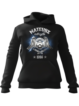 Bluza Męska z kapturem Motorcycles Czaszka [WYBIERZ IMIĘ I ROCZNIK] - Śmieszne gadżety z Nadrukami ?