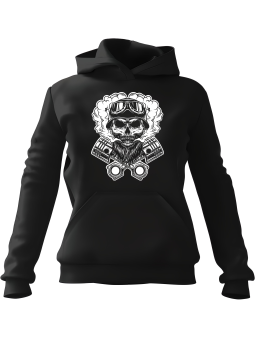 Bluza Męska z kapturem Bearded Skull Czarna - Śmieszne gadżety z Nadrukami ?
