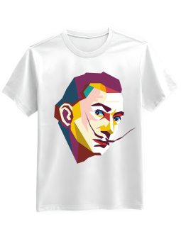 Koszulka Koszulka Męska Salvador Dali Biała - Mustang Motoryzacja