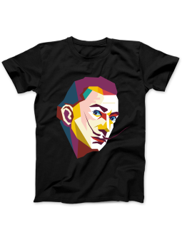 Koszulka Koszulka Damska Salvador Dali Czarna - Śmieszne T-Shirty z Nadrukami ?