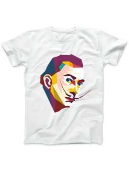 Koszulka Koszulka Damska Salvador Dali Biała - Śmieszne T-Shirty z Nadrukami ?