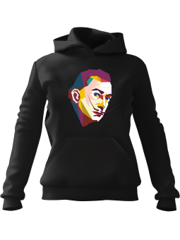 Bluza Damska z kapturem Salvador Dali Czarna - Modna Odzież z Nadrukami ?