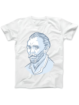 Koszulka Koszulka Damska Van Gogh Portret Biała - Śmieszne T-Shirty z Nadrukami ?