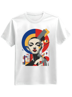 Koszulka Koszulka Męska Bauhaus Woman Biała - Mustang Motoryzacja