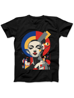 Koszulka Koszulka Damska Bauhaus Woman Czarna - Śmieszne T-Shirty z Nadrukami ?