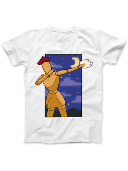 Koszulka Koszulka Damska Manekin Malarz Biała - Śmieszne T-Shirty z Nadrukami ?