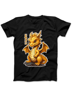 Koszulka Koszulka Damska Chiński Smoczek Czarna - Śmieszne T-Shirty z Nadrukami ?