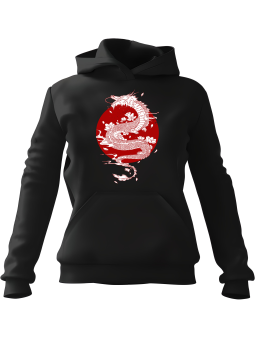 Bluza Męska z kapturem Smok Cienkopis Czarna - Śmieszne gadżety z Nadrukami ?