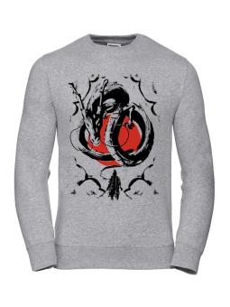 Bluza Męska Smok i Samuraj - Śmieszne T-Shirty z Nadrukami ?