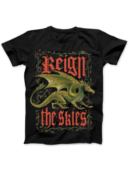 Koszulka Koszulka Damska Reign The Skies Czarna - Śmieszne T-Shirty z Nadrukami ?