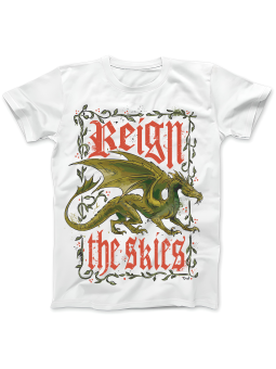 Koszulka Koszulka Damska Reign The Skies Biała - Śmieszne T-Shirty z Nadrukami ?