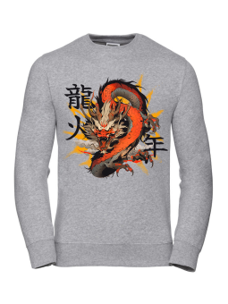 Bluza Męska Wściekły Chiński Smok - Śmieszne T-Shirty z Nadrukami ?