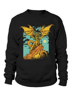 Bluza Damska Smok Na Skale - Śmieszne T-Shirty z Nadrukami ?