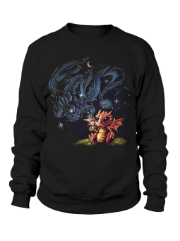 Bluza Męska Smok z Kawą - Śmieszne T-Shirty z Nadrukami ?