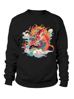 Bluza Męska Malowany Smok - Śmieszne T-Shirty z Nadrukami ?