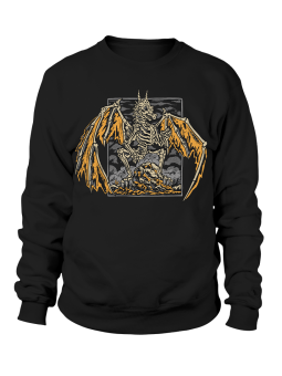 Bluza Męska Smok Szkielet - Śmieszne T-Shirty z Nadrukami ?