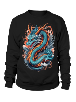 Bluza Męska Smok z Rogami - Śmieszne T-Shirty z Nadrukami ?