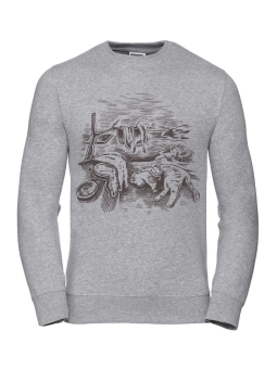 Bluza Damska Dali Koty Obraz Szara - Śmieszne T-Shirty z Nadrukami ?