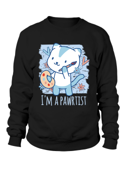 Bluza Damska Kot Pawrtist - Śmieszne T-Shirty z Nadrukami ?