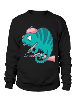 Bluza Męska Kameleon Artysta - Śmieszne T-Shirty z Nadrukami ?