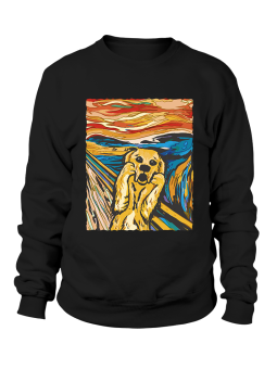 Bluza Damska Munch Krzyk Pies - Śmieszne T-Shirty z Nadrukami ?