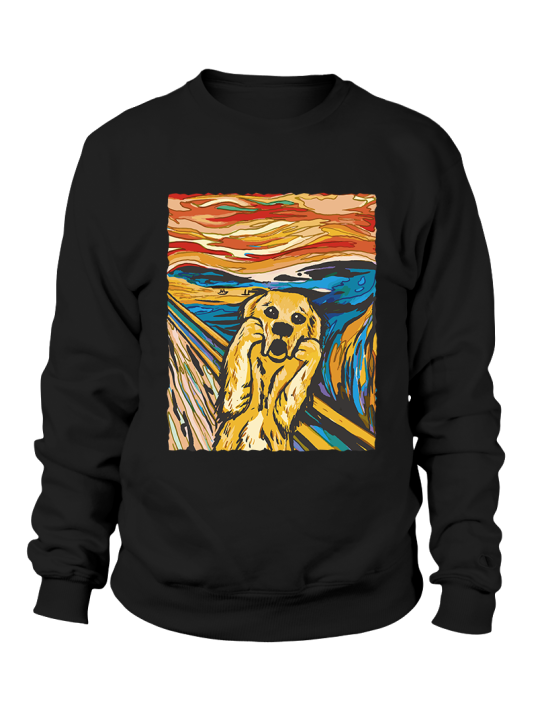 Bluza Męska Munch Krzyk Pies - Śmieszne T-Shirty z Nadrukami ?