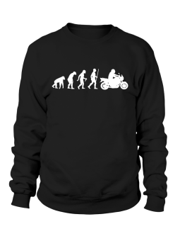 Bluza Męska Ewolucja Motocyklisty - Śmieszne T-Shirty z Nadrukami ?