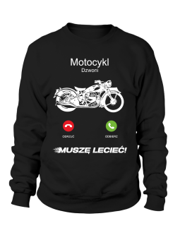 Bluza Męska Motocykl Dzwoni - Śmieszne T-Shirty z Nadrukami ?