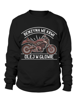 Bluza Męska Benzyna We Krwi olej W Głowie - Śmieszne T-Shirty z Nadrukami ?