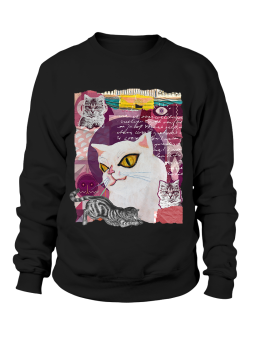 Bluza Damska Koty Kolaż - Śmieszne T-Shirty z Nadrukami ?