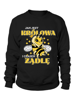 Bluza Damska Jam Jest Królowa - Śmieszne T-Shirty z Nadrukami ?