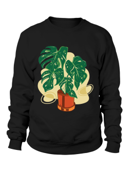 Bluza Męska Monstera w Doniczce - Śmieszne T-Shirty z Nadrukami ?