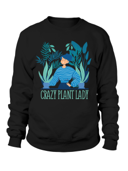 Bluza Damska Crazy Plant Lady - Śmieszne T-Shirty z Nadrukami ?