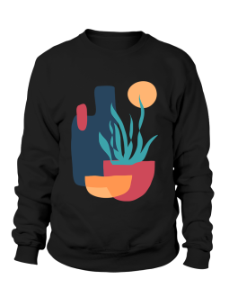 Bluza Męska Abstrakcyjne Rośliny - Śmieszne T-Shirty z Nadrukami ?