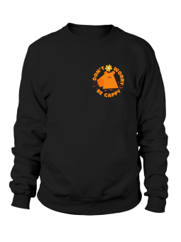 Bluza Damska Don't Worry Be Cappy Nadruk Na Piersi - Śmieszne T-Shirty z Nadrukami ?